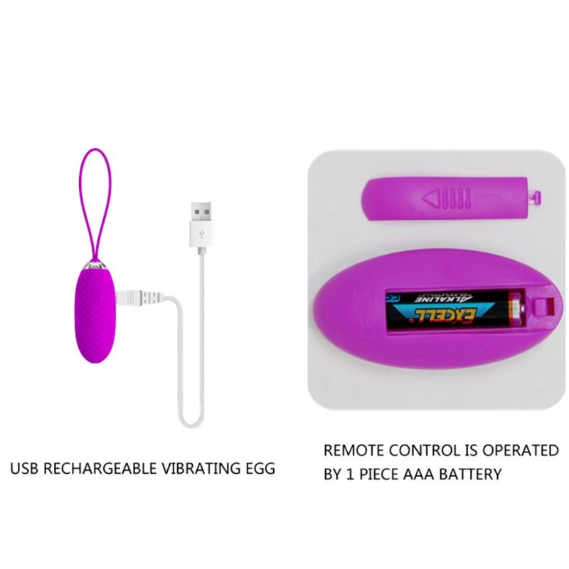 PRETTY LOVE - JOANNA VIBRANT EGG WITH REMOTE CONTROL 12 MODES