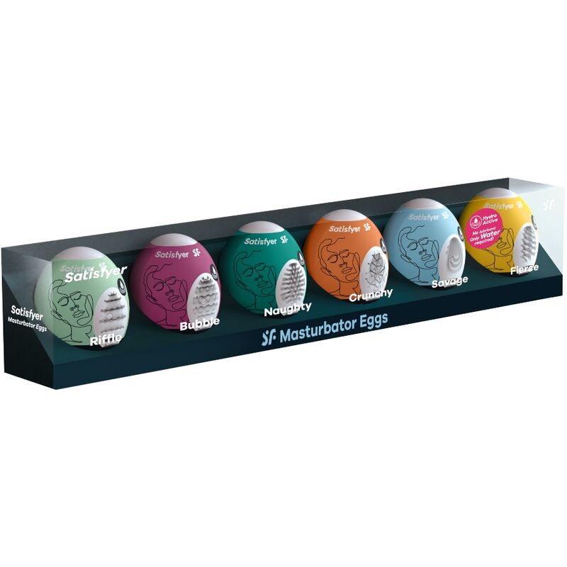 SATISFYER - MASTURBATOR EGGS 6 UNIT SET
