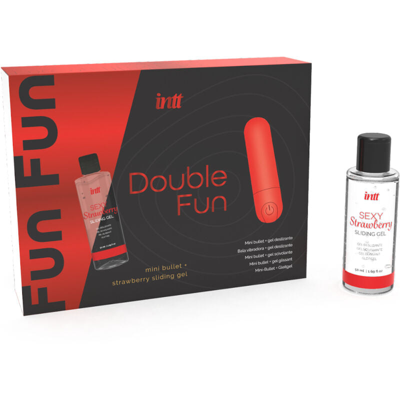 INTT RELEASES - DOUBLE THE FUN KIT WITH VIBRANT BALL AND STRAWBERRY MASSAGE GEL