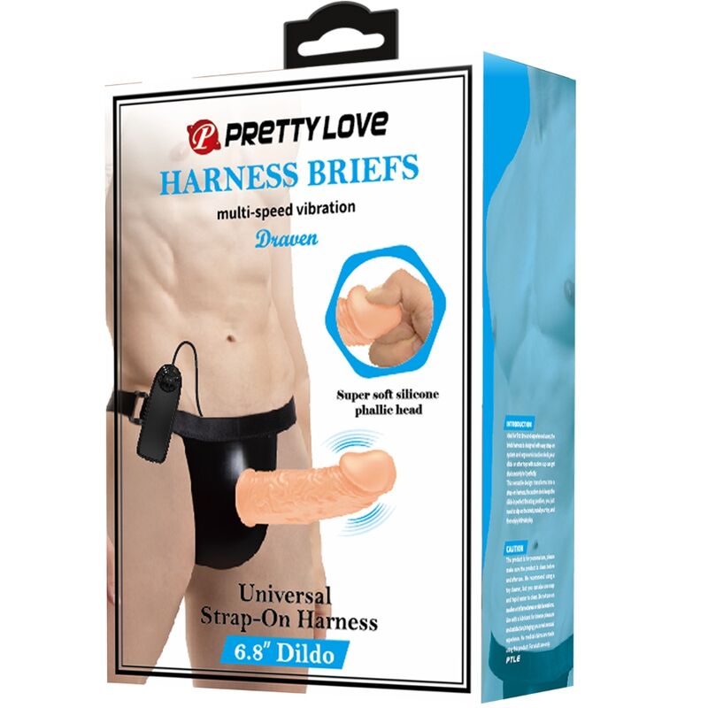 PRETTY LOVE - STRAP PANTS WITH VIBRATION DILDO INCLUDED