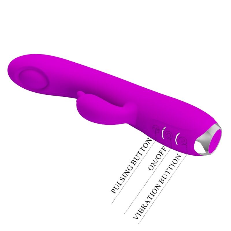 PRETTY LOVE - REGINA RECHARGEABLE VIBRATOR SUCTION GEL PURPLE