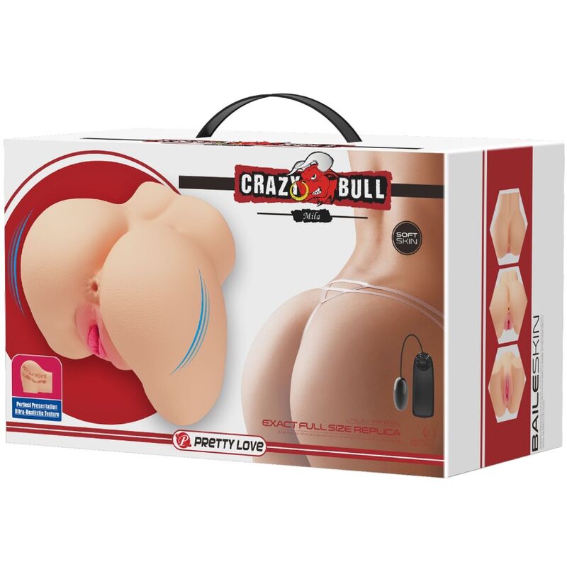 CRAZY BULL - REALISTIC VAGINAL AND ANUS MILA VIBRATOR
