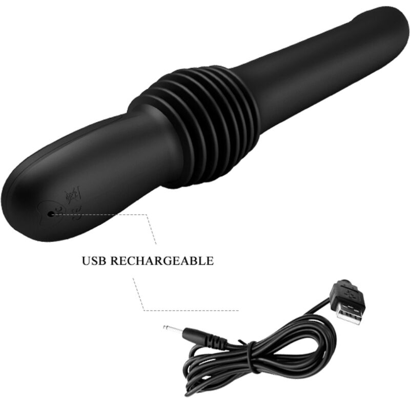PRETTY LOVE - PAZUZU VIBRATOR 3 SHOCK MODES BLACK