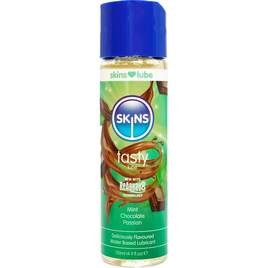 SKINS – DELICIOUS, WATER-BASED LUBRICANT MINT & CHOCOLATE 130 ML