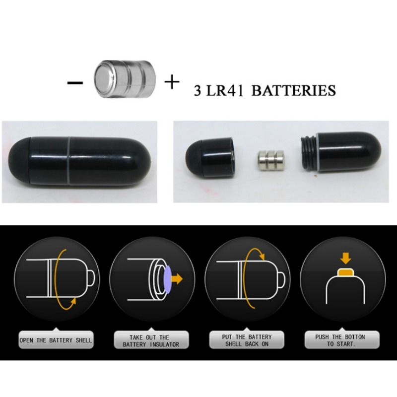 PRETTY LOVE - FLIRTATION STEWARD BLACK VIBRATION FINGERSHIRT