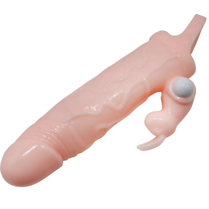 BAILE - BRAVE MAN PENIS COVER WITH RABBIT AND TWIN ENGINE MEAT 16.5 CM