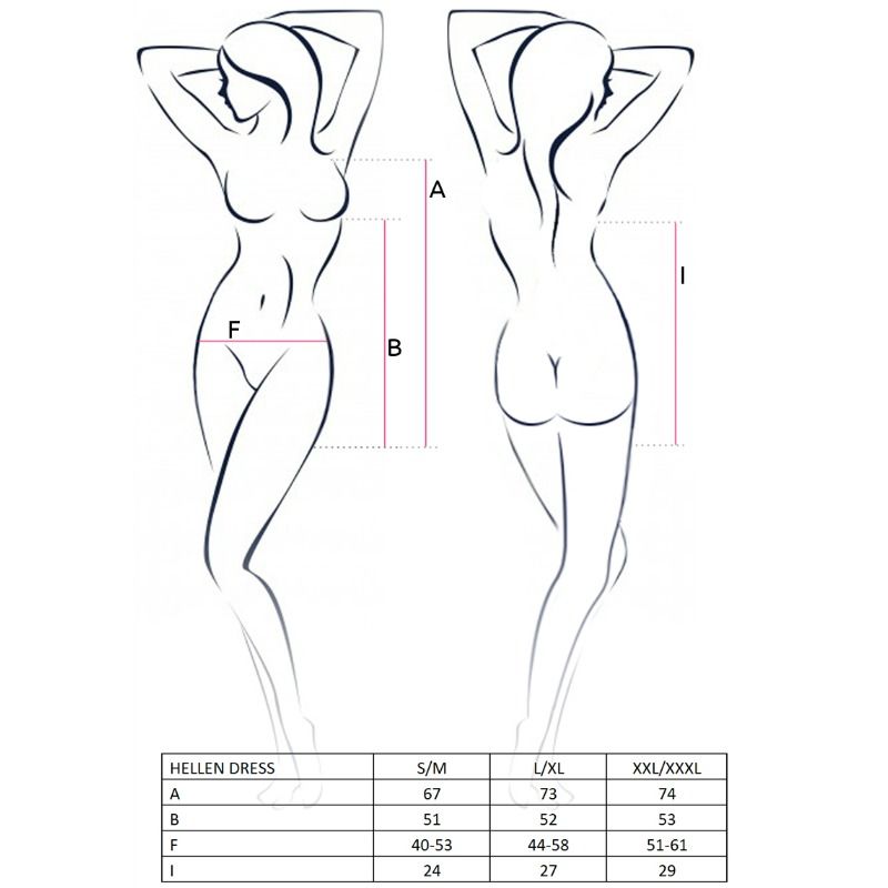 PASSION - WOMAN LIGHT-LIGHT DRESS AND TANGLE SIZE L/XL