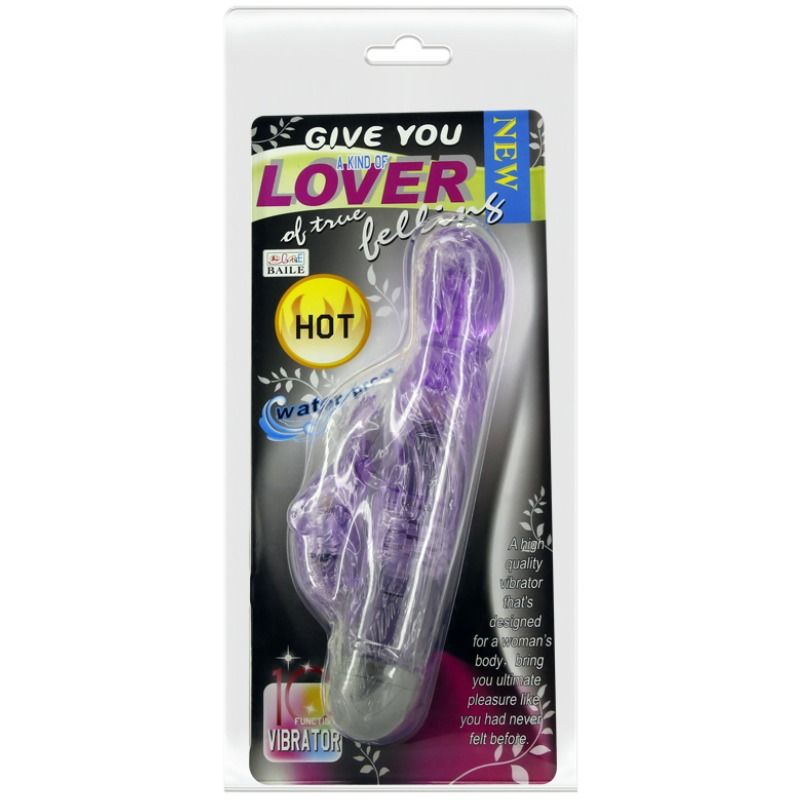 BAILE - GIVE THEM A KIND OF LOVER'S VIBRATOR WITH PURPLE BUNNY 10 MODES
