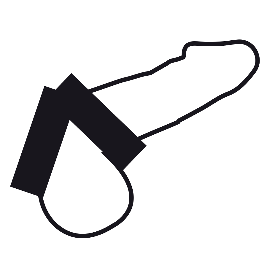 DARKNESS - DOUBLE PENIS RING MADE OF METAL