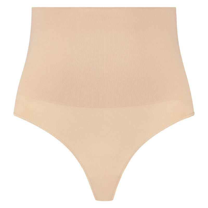 BYE-BRA - SEAMLESS BELT STYLE TANGA BEIGE SIZE XXL