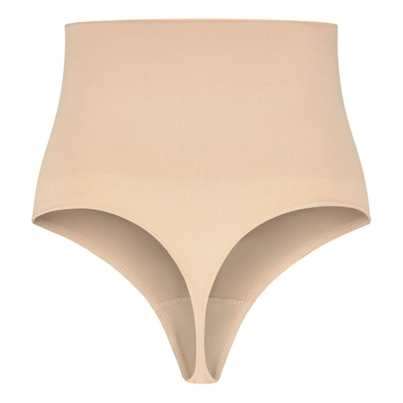 BYE-BRA - SEAMLESS BELT STYLE TANGA BEIGE SIZE XXL