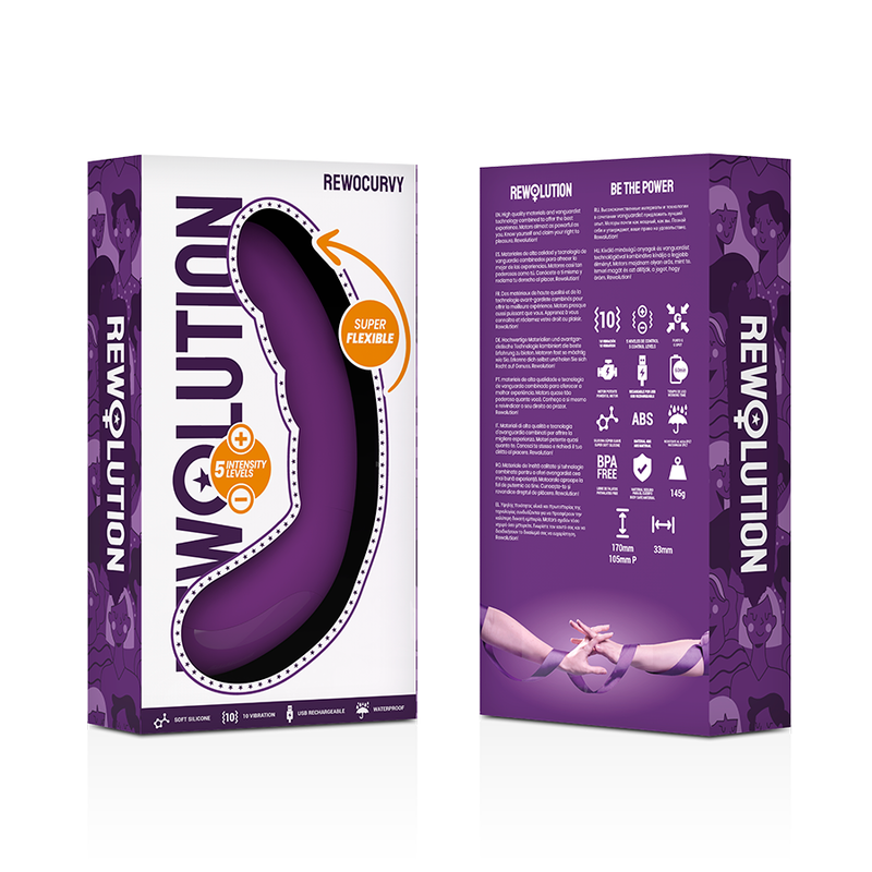 REVOLUTION - REWOCURVY RECHARGEABLE, FLEXIBLE VIBRATOR