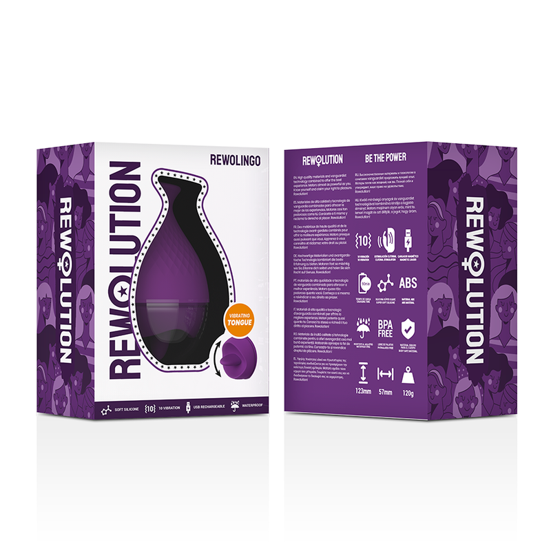 REVOLUTION - REWOLINGO VIBRATOR WITH TONGUE
