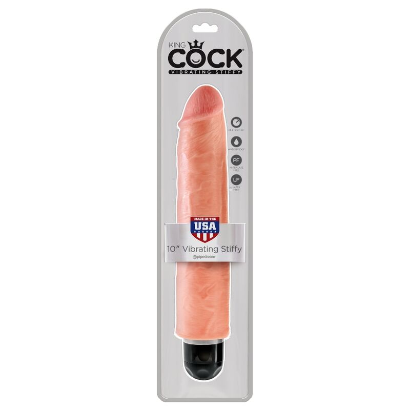KING COCK - RIGID REALISTIC VIBRATOR 25.4 CM NATURAL