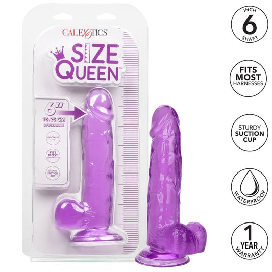 CALEXOTICS - QUEEN SIZE DILDO PURPLE 15.3 CM