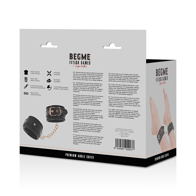 BEGME - BLACK EDITION PREMIUM ANKLE CUFFS