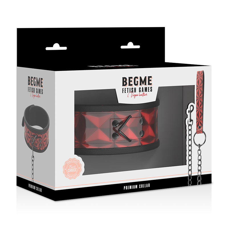 BEGME - RED EDITION PREMIUM VEGAN LEATHER NECK STRAP WITH NEOPRENE LINING