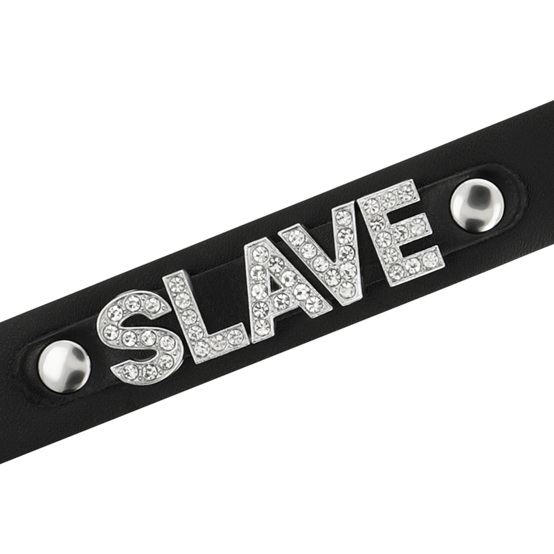 COQUETTE CHIC DESIRE - SLAVE NECKLACE MADE OF VEGAN LEATHER