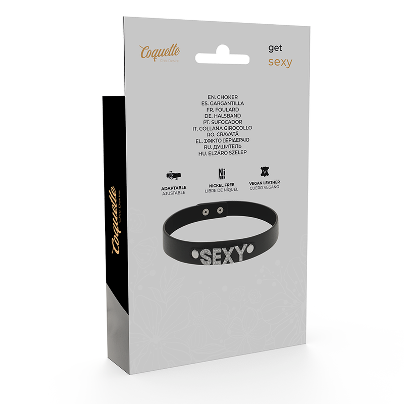 COQUETTE CHIC DESIRE - SEXY VEGAN LEATHER COLLAR