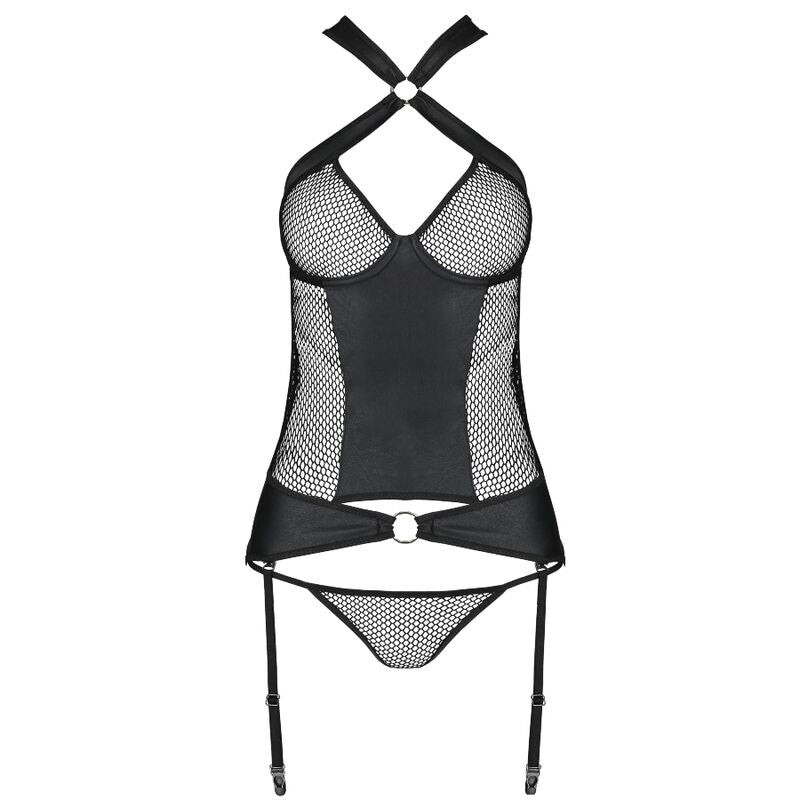 PASSION - AMANDA CORSET ECOLOGICAL LEATHER L/XL