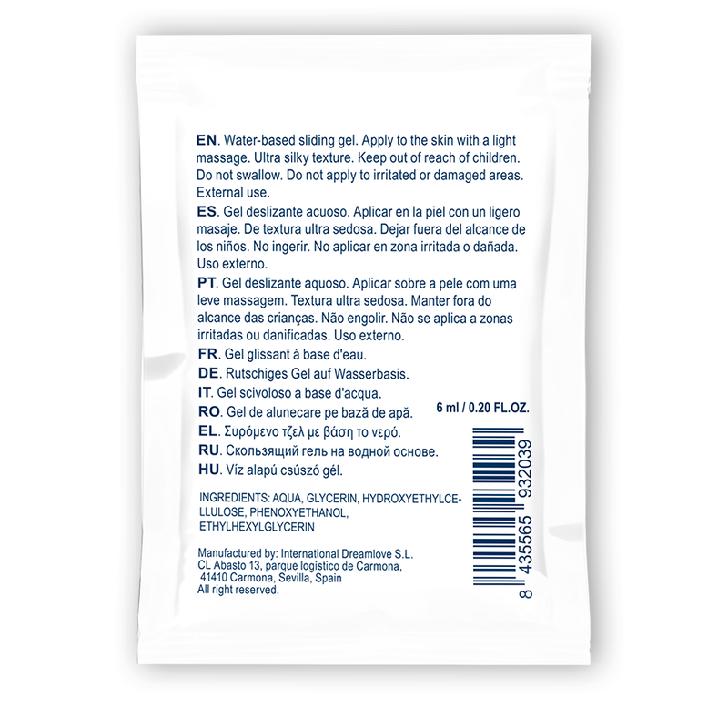 WATERFEEL - NEUTRAL WATER-BASED LUBRICANT 6 ML