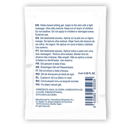 WATERFEEL - NEUTRAL WATER-BASED LUBRICANT 6 ML