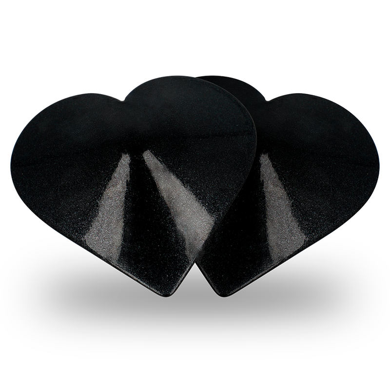 COQUETTE CHIC DESIRE - NIPPLE COVERS WITH BLACK HEARTS
