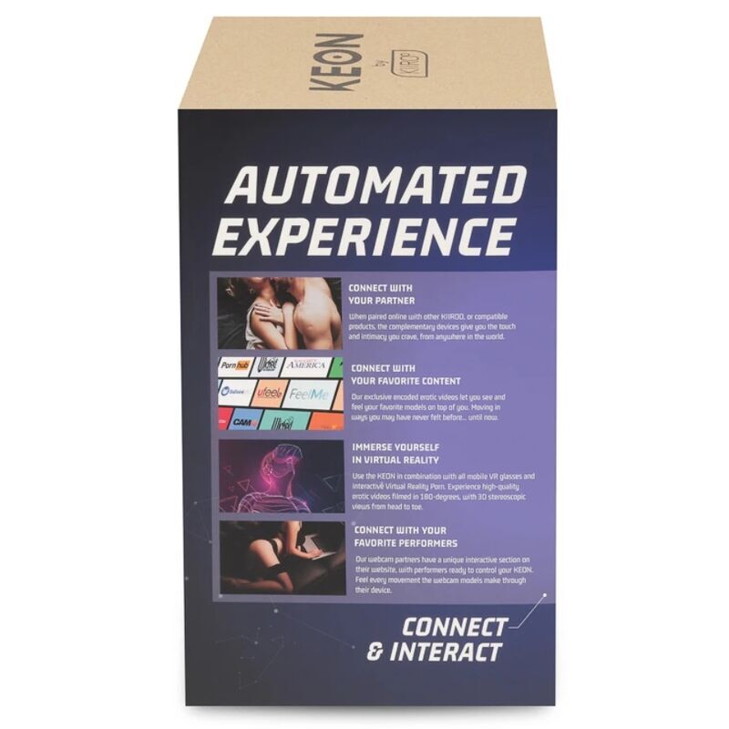 KIIROO - KEON + FEEL NICOLETTE SHEA STROKER + AQUA-QUALITTS LUBRICANT 50 ML 