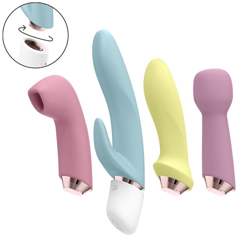 SATISFYER - MARVELOUS FOUR VIBRATOR AND AIR PULSE SET