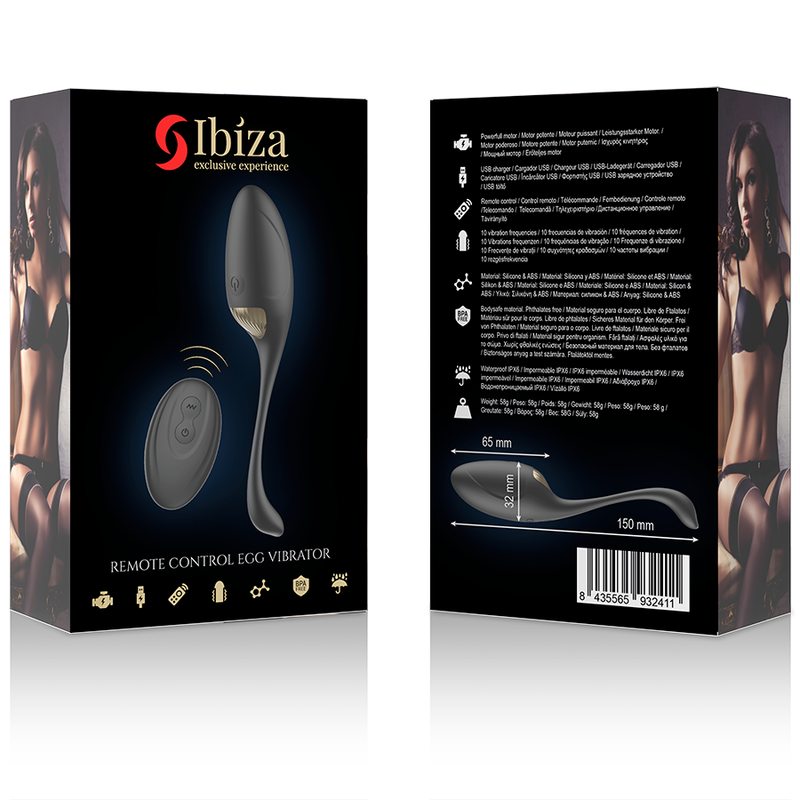 IBIZA - HIGH-PERFORMANCE EGG VIBRATOR WITH REMOTE CONTROL