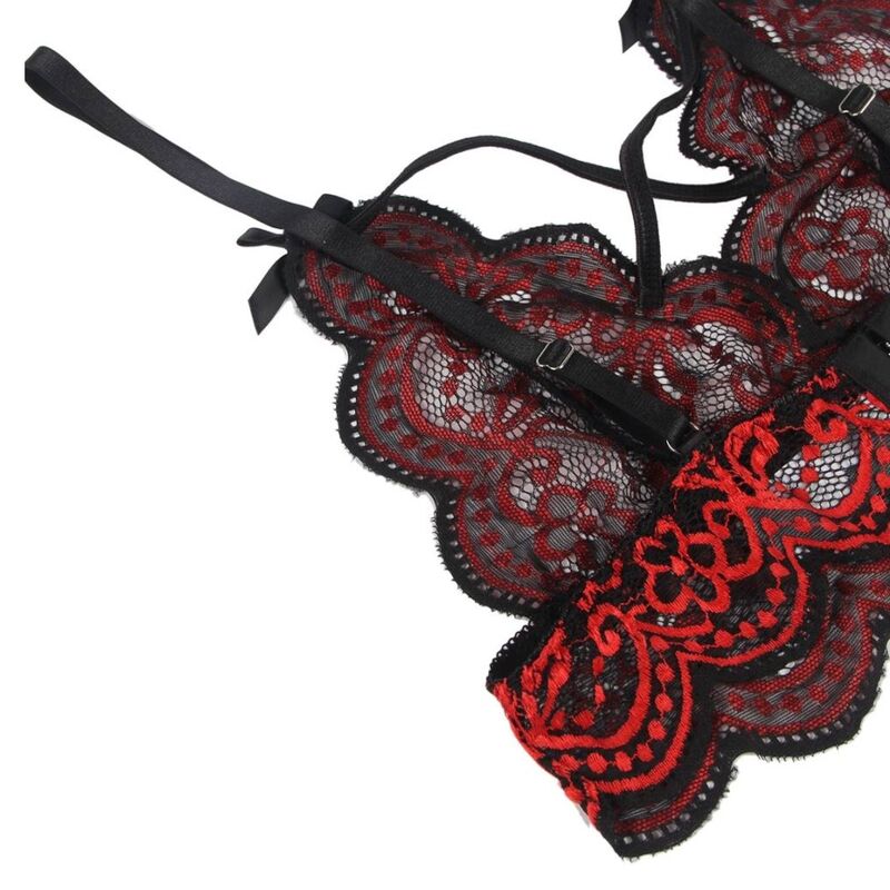 SUBBLIME - TWO-PIECE SET LACE TOP AND PANTIES L/XL