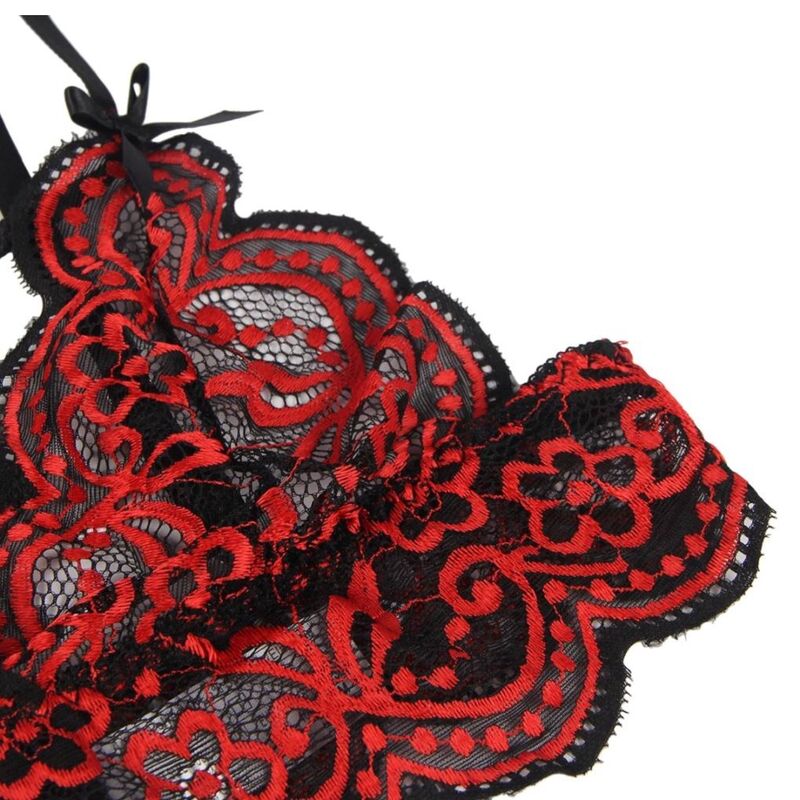 SUBBLIME - TWO-PIECE SET LACE TOP AND PANTIES L/XL