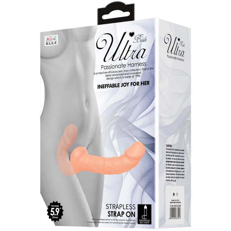 BAILE - ULTRA PASSIONATE STRAP DILDO WITH STRAP, WITHOUT SUPPORT