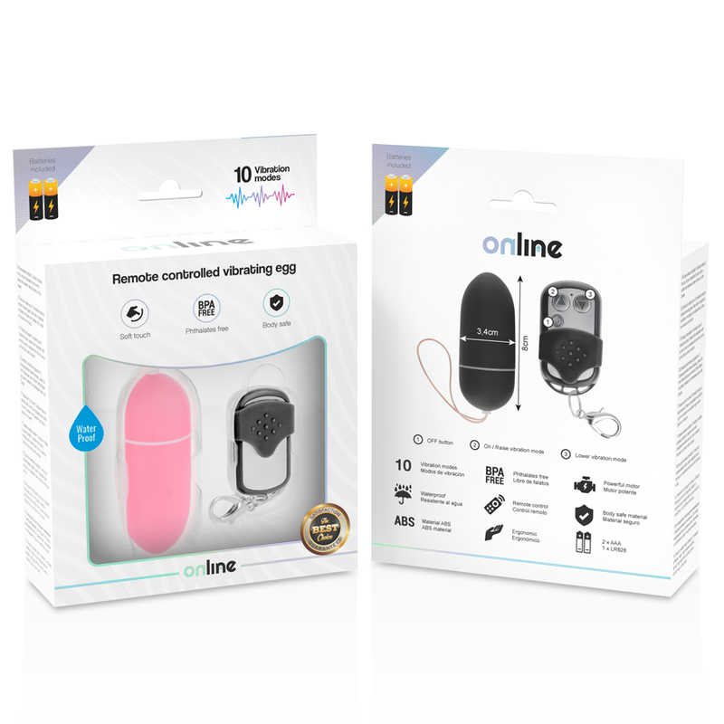 ONLINE - REMOTE CONTROL VIBRANT EGG L PINK