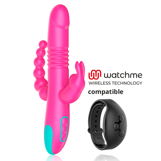 HAPPY LOKY - DONALD TRIPLE STIMULATION: ANAL, G-SPOT &amp; CLITORAL WATCHME WIRELESS TECHNOLOGY COMPATIBLE