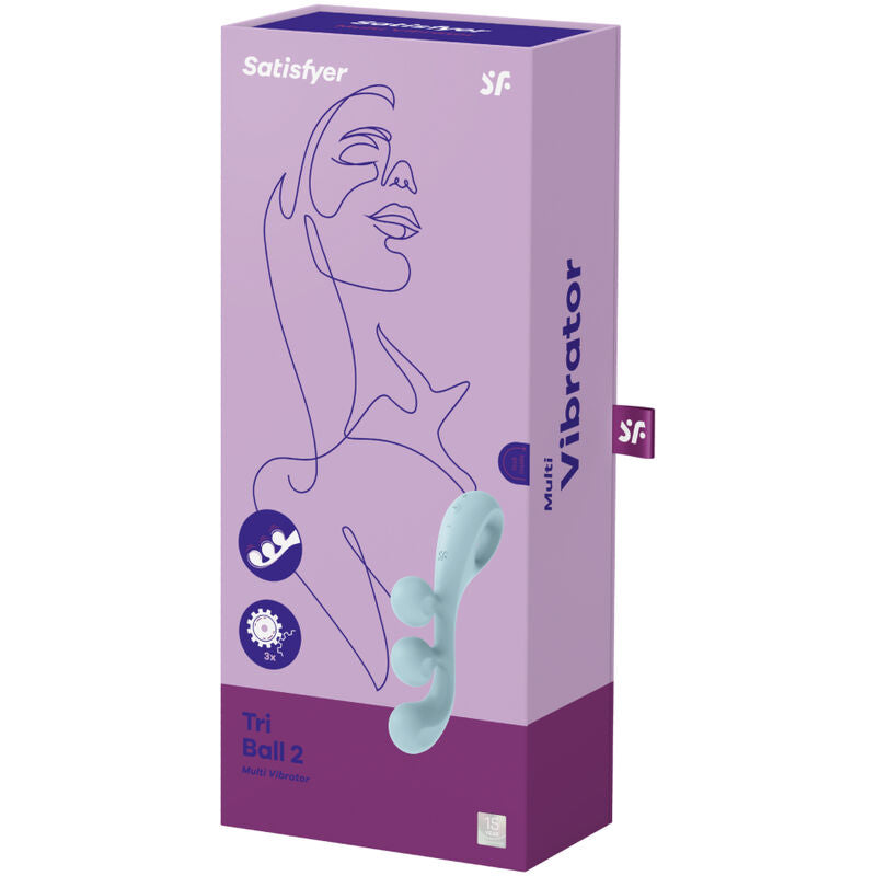 SATISFYER - TRI BALL 2 MULTIVIBRATOR BLUE