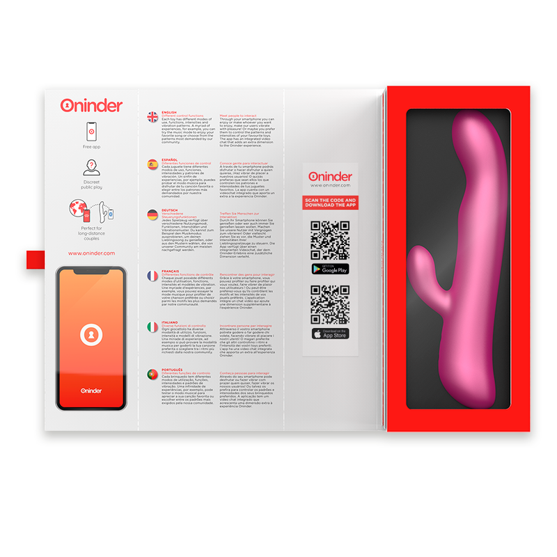 ONINDER - OSLO VIBRATION &amp; ROTATION PINK - FREE APP