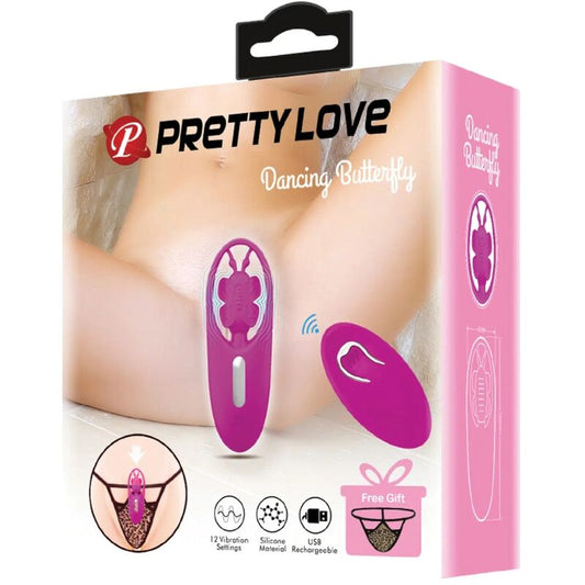 PRETTY LOVE - DANCING BUTTERFLY STIMULATOR FOR PANTIES WITH REMOTE CONTROL LILATRIC