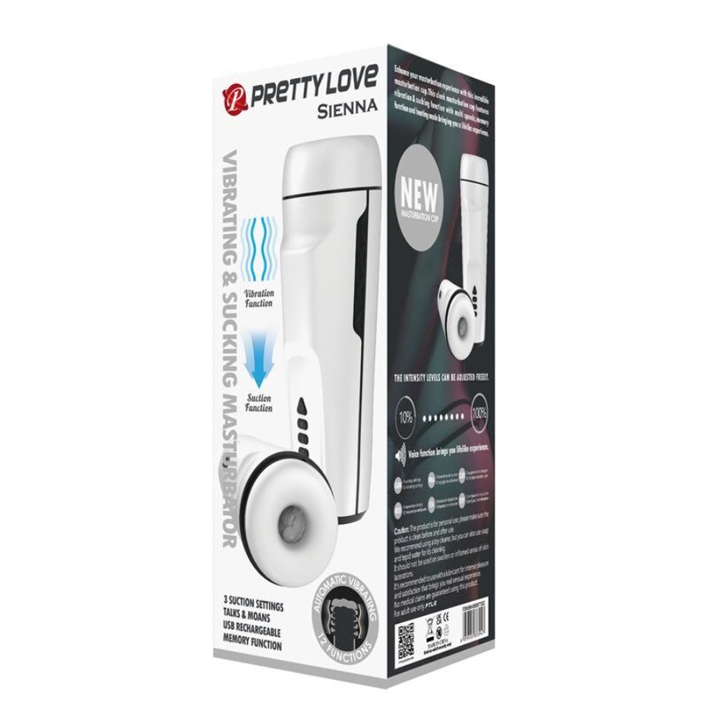 PRETTY LOVE - SIENNA VIBRIERENDER MÄNNLICHER MASTURBATOR MIT STIMME UND SAUGFUNKTION