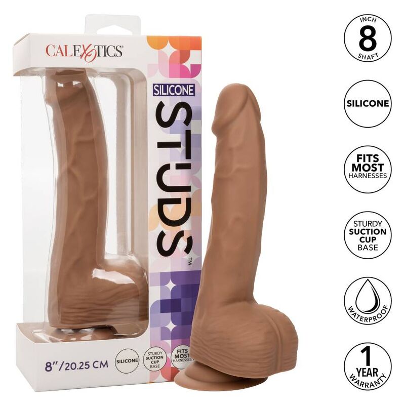 CALEXOTICS - SILICONE RIVETS 20.32 CM BROWN