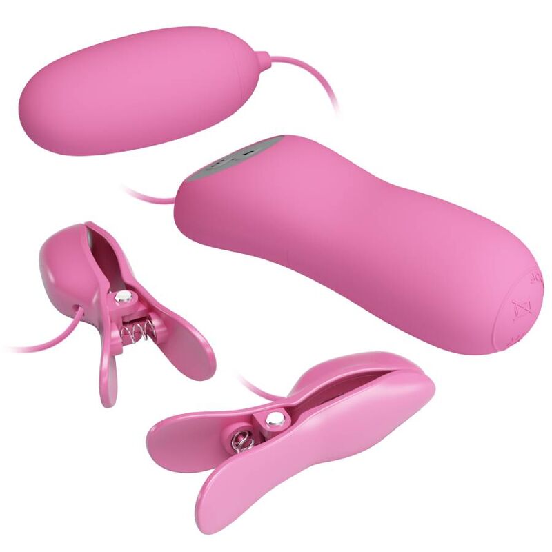 PRETTY LOVE - TWEEZERS WITH VIBRATION AND PINK ELECTRIC SHOCK