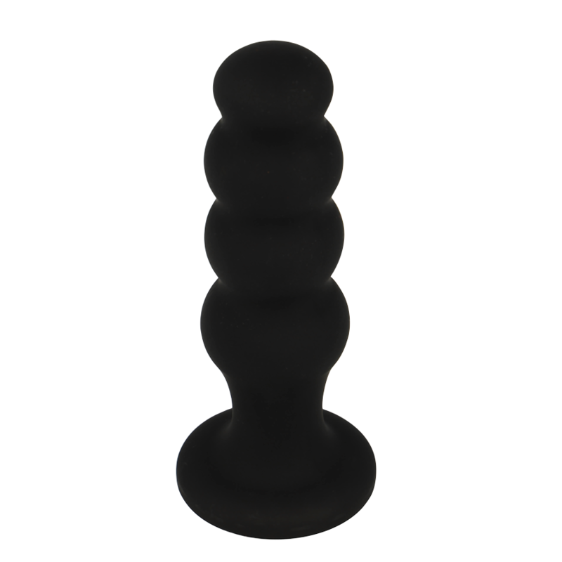 BLACK&amp;SILVER - SCOTT PREMIUM SILICONE ANAL PLUG BLACK