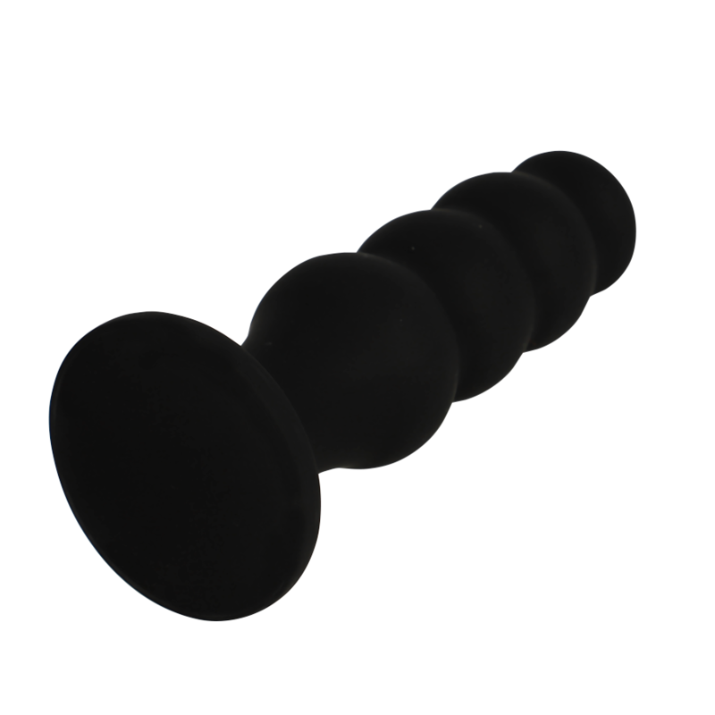 BLACK&amp;SILVER - SCOTT PREMIUM SILICONE ANAL PLUG BLACK