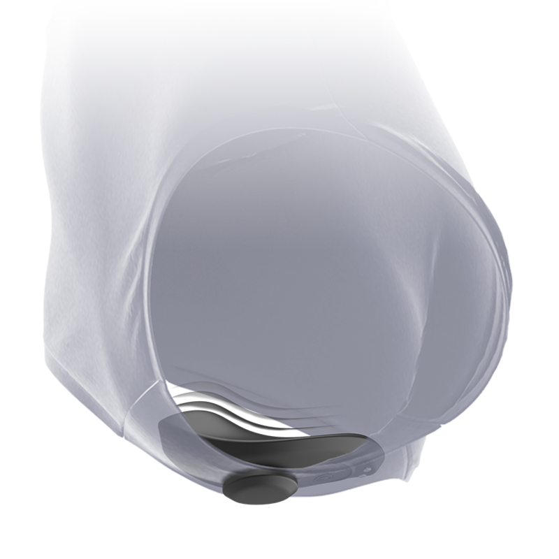 BLACK&amp;SILVER - PRESTON RECHARGEABLE SILICONE VIBRATOR PANTIES BLACK