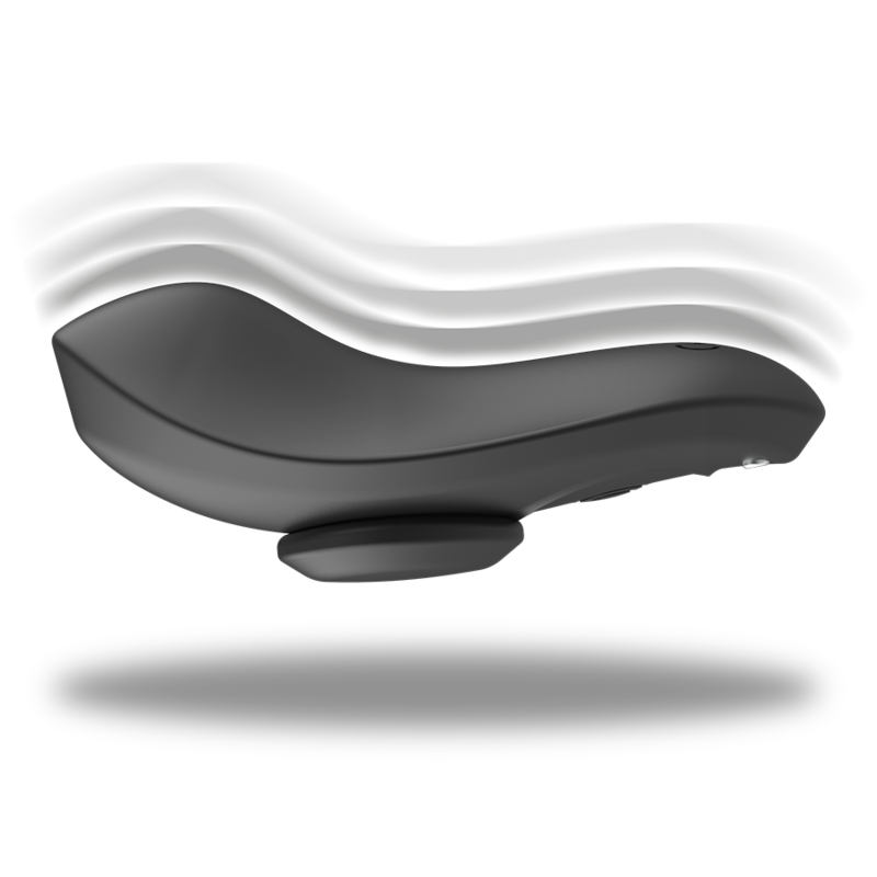 BLACK&amp;SILVER - PRESTON RECHARGEABLE SILICONE VIBRATOR PANTIES BLACK