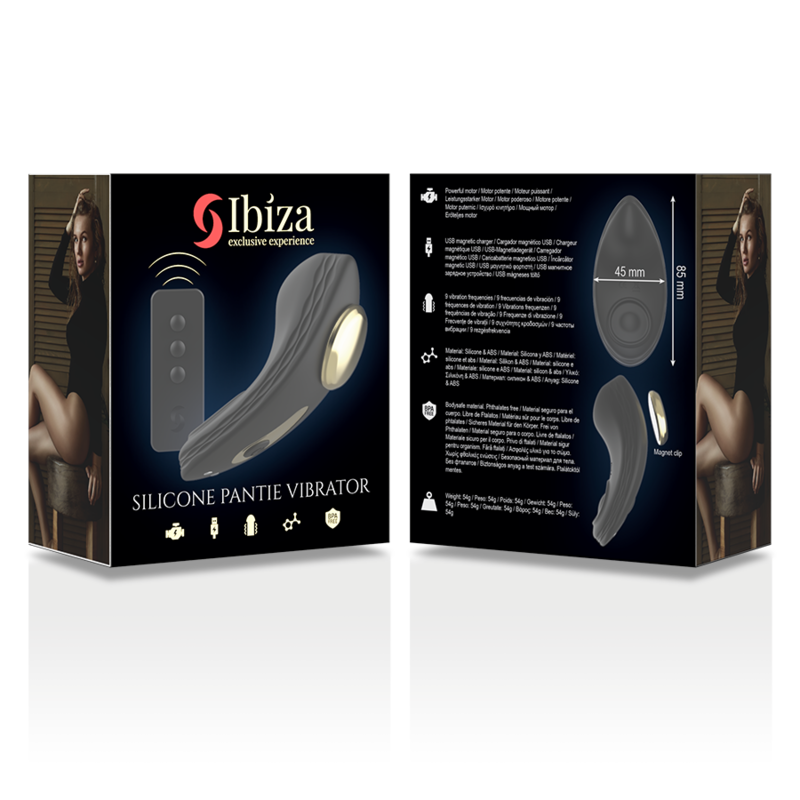 IBIZA - SILICONE PANTY VIBRATOR WITH REMOTE CONTROL
