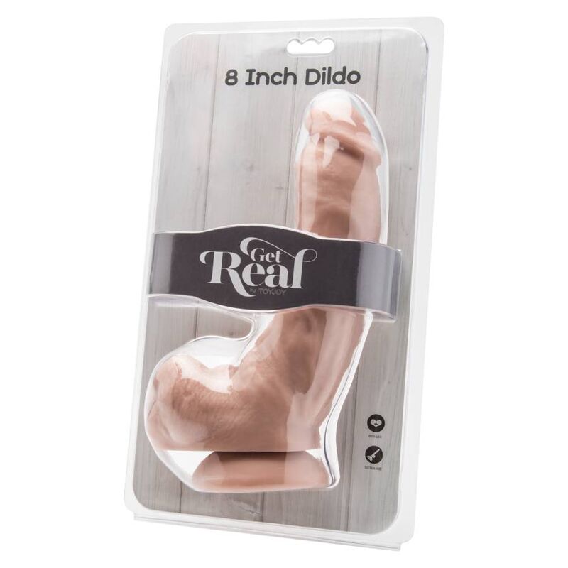 GET REAL - DILDO 20.5 CM WITH HOLE SKIN