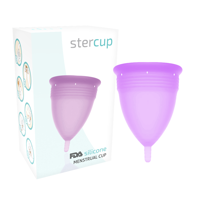 STERCUP - FDA SILICONE MENSTRUAL CUP LILATRIC - SIZE L