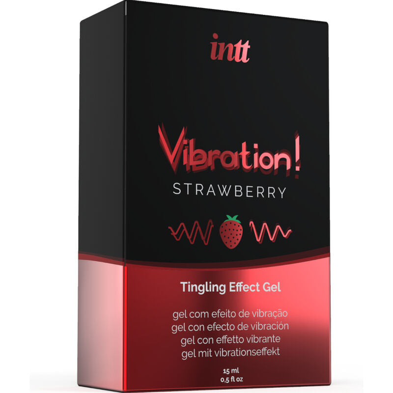 INTT - POWERFUL INTIMATELY Stimulating LIQUID VIBRATION GEL STRAWBERRY 15 ML