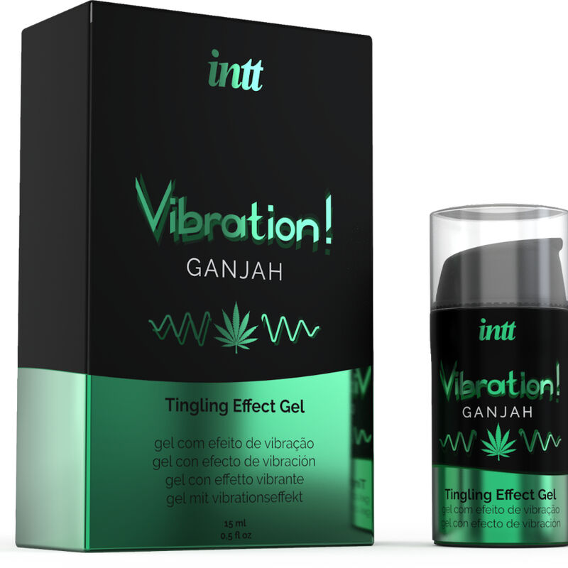 INTT - POWERFUL INTIMATELY Stimulating LIQUID VIBRATION GEL CANNABIS 15ML